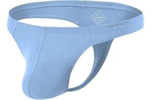 ZONBAILON Mens Thong Underwear Sexy Man Thong Butt-Flaunting Mens G-String T-Back