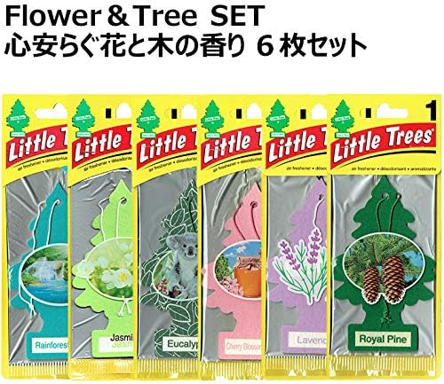 Amazon リトルツリー エアフレッシュナー お花と木々の香りセット Littletree 芳香剤 車用芳香剤 車 バイク