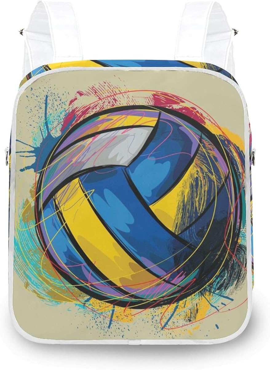 Women Mini Backpack Purse Special Colorful Volleyball