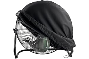 ZUYYON Industrial Fan Cover Waterproof Dustproof Outdoor Fan Cover for 18"&20" Industrial Floor Fan Heavy Duty High Velocity Floor Fan Covers(Black)