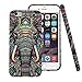 iPhone 6 6s Case,CLOUDS Luminous Luxury Fashion Cool Cute Elephant Tribe Stripe Animal Pattern TPU Rubber Durable Soft Protective Case Cover for iPhone 6/6s with a screen protector