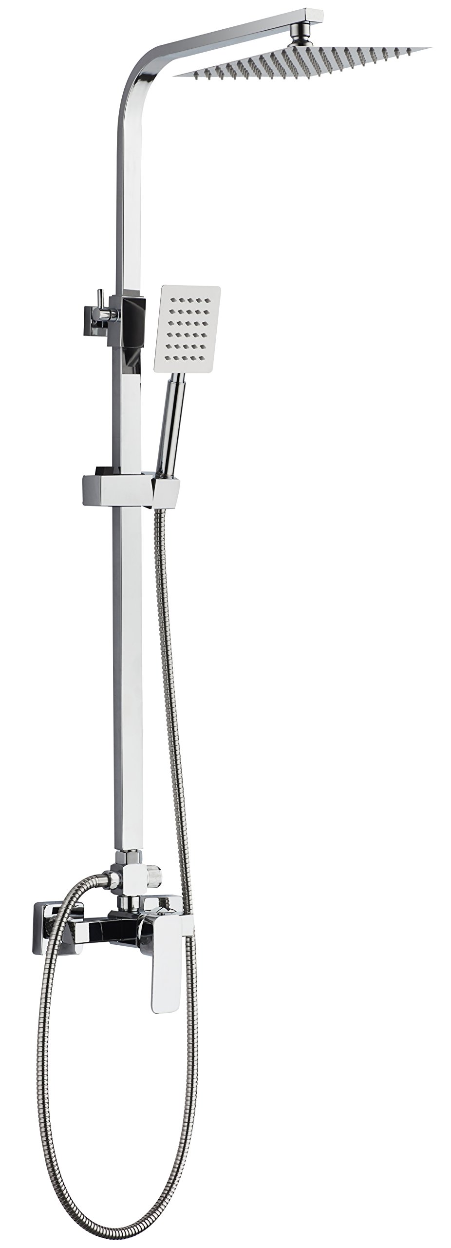 DP Bath RY-S018+M008 Stainless Steel Shower Set with Tap - Silver