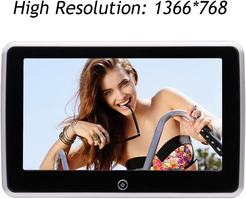 Eincar 10.1" Ultra-clear Wide Screen Android 6.0 System Car Backseat Headrest Quad Core Rear-Seat Entertainment System with USB/SD/HDMI Port and FM/IR Transmitter WIFI