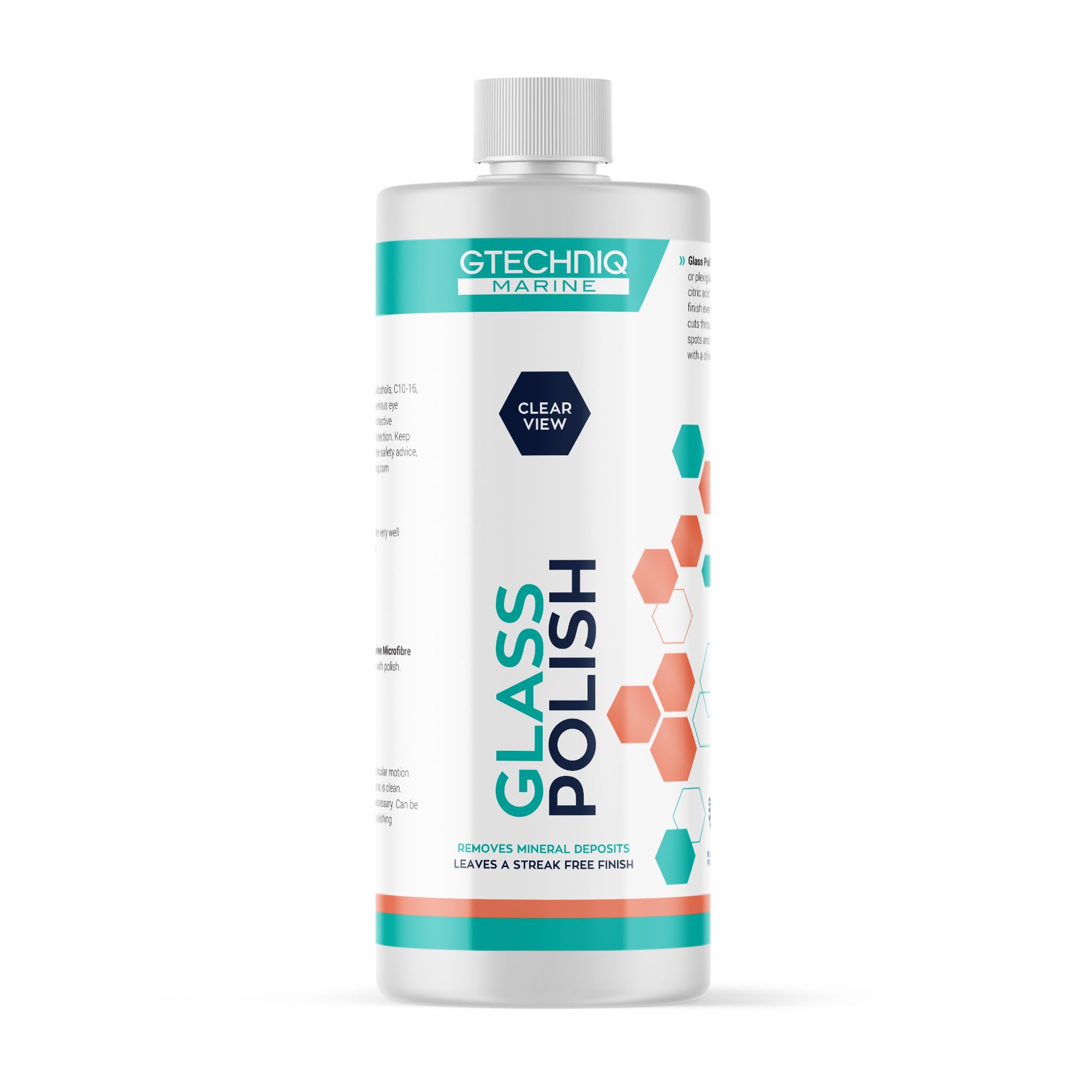 Gtechniq Marine Glass Polish – Water Based Glass Cleaner & Glass Scratch Remover for Scratch Free Finish on Plexiglass, Lexan & Isinglass – 250ml