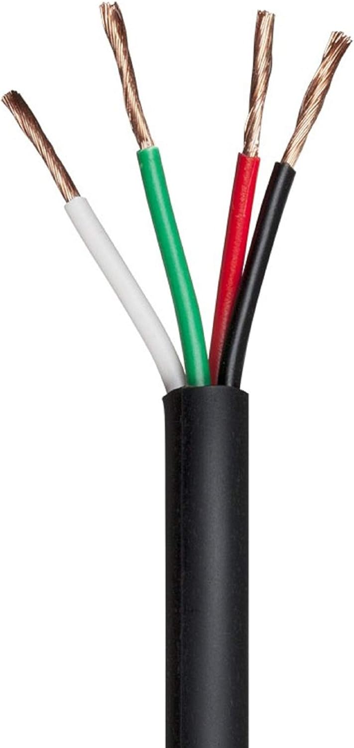 Monoprice Nimbus Series 16 Gauge AWG 2 Conductor CMP-Rated Speaker Wire/Cable - 50ft UL Plenum Rated, 100% Pure Bare Copper with Color Coded Conductors: Home Audio & Theater