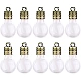 Mini Leere Glaskolben Fläschchen Charme Wünschen Flaschen Anhänger 10 Stk. Klar