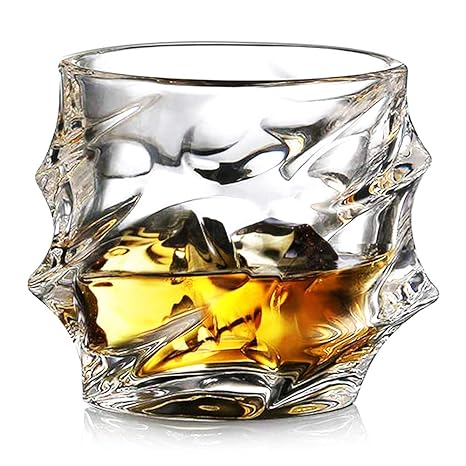 Ecooe 2 x 320ml Whiskeygläser Whisky Glas Set Whiskybecher für Scotch, Bourbon, Whiskey und Viele Getränke Mehr