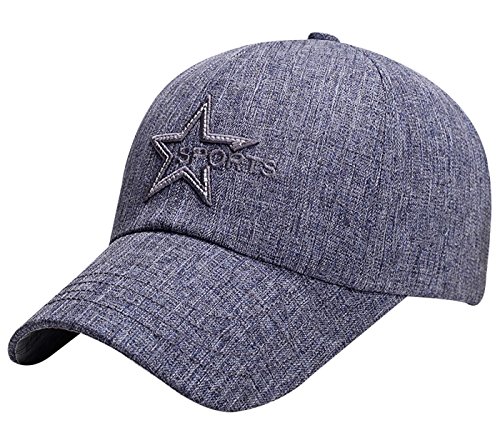 Panegy Stylish Cotton Outdoor Cap Star Embroidery Trucker Hat Hiphop Hat Baseball Cap