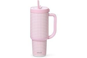 Ello Oasis 30 oz Tumbler with Handle & Retracting Straw | Reusable Insulated Stainless Steel Cup 100% Leakproof, Gifts for Te