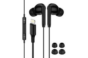 iPhone 14 Headphones Wired Earbuds with Lightning Connector MFi Certified Ear Buds Wired for iPhone 14/13/12 Pro Max/11/8, Hi