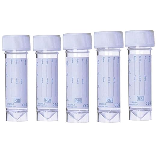 Noondl Urine Sample Bottles with Screw Top and Labels Amazon.co.uk
