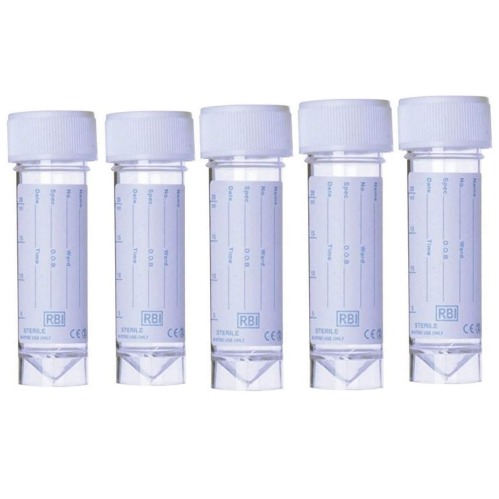 Noondl Urine Sample Bottles with Screw Top and Labels 5 Bottles