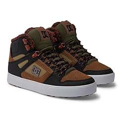 DC Pure HIGH-TOP WC WNT, Brown/Brown/Green, 14