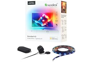 Nanoleaf 4D - TV Sync Camera and Smart Addressable Gradient Lightstrip Kit, Immersive TV LED Backlights, Bias Lighting for Home Theatre & Console Gaming (Up to 65" TVs and Monitors)