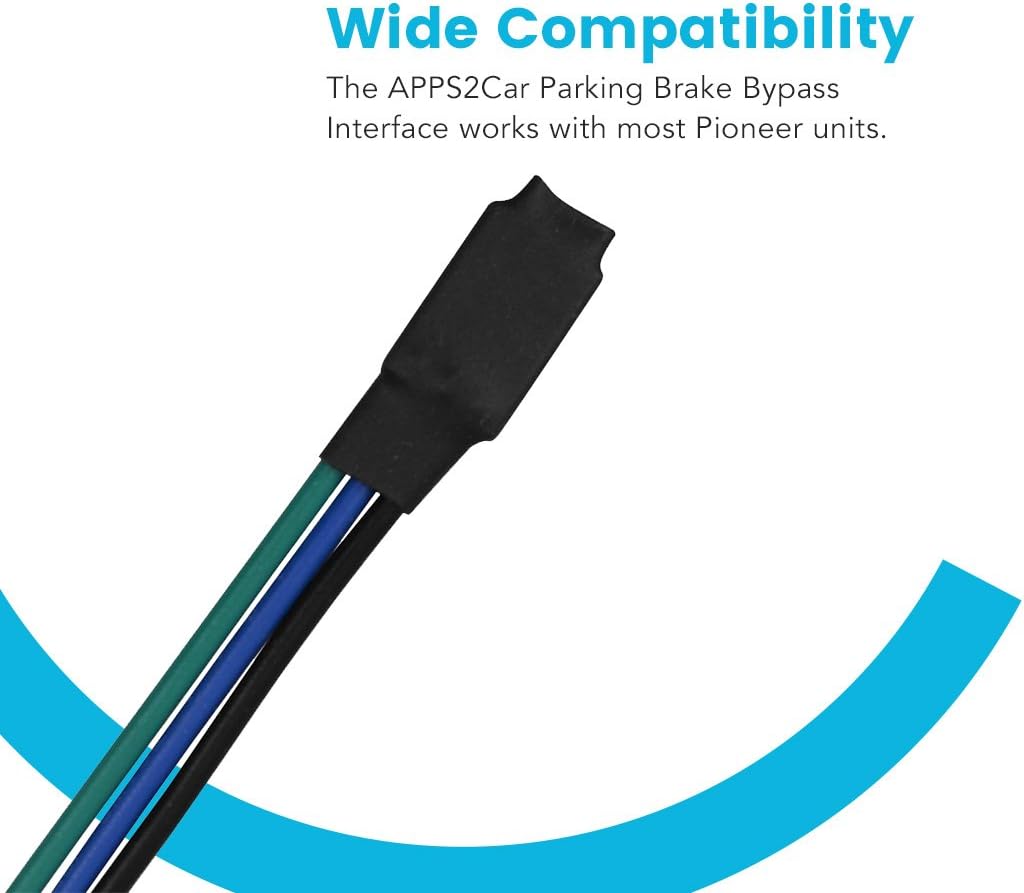 APPS2Car Parking Brake Bypass Video in Motion Interface Module for Select Pioneer Stereo Radio DVD Receivers - fits All Pioneer AVH AVH-P AVH-X MVH DVH and NEX Video Units