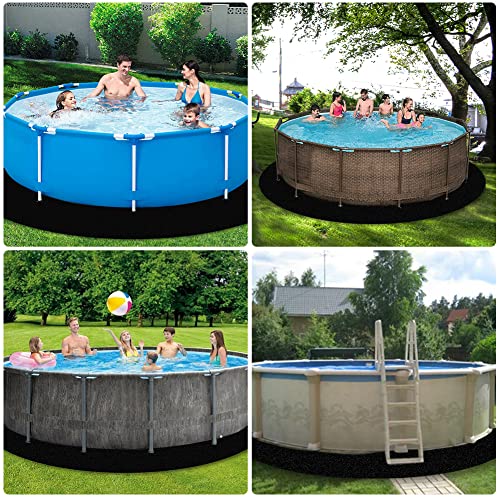 DriSubt Pool Groundsheet Pool Protective Mats 4 m Diameter Pool Underlay Suitable for Flat Pools Above Ground Swimming Pools Protection Tear-Resistant