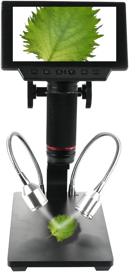 KKmoon ADSM302 Digital USB Microscope,5 Inch Display 3 Mega Pixels Sensor 1080P Full HD 720P 560x High Object Distance Industrial Maintenance Electronic Microscopes Magnifier with Remote Control