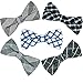 OUMUS Men's Adjustable Pre-tied Classical Bow Ties 5in 1