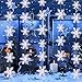 BBTO 3D Snowflake Hanging Garland Snowflake Ornaments for Home Winter Christmas Holiday Decoration White (49.20 Feet)