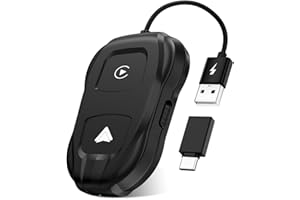 ITIDU Wireless Carplay/Android Auto Adapter - 2024 Style Seamless OEM Wired Carplay/Android Auto Conversion, USB A/USB C Compatibility, Plug & Play Setup for Wireless Control