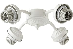 Quorum International 4-LT LED Ceiling Fan Light Kit Hardware - Studio White - 2444-808