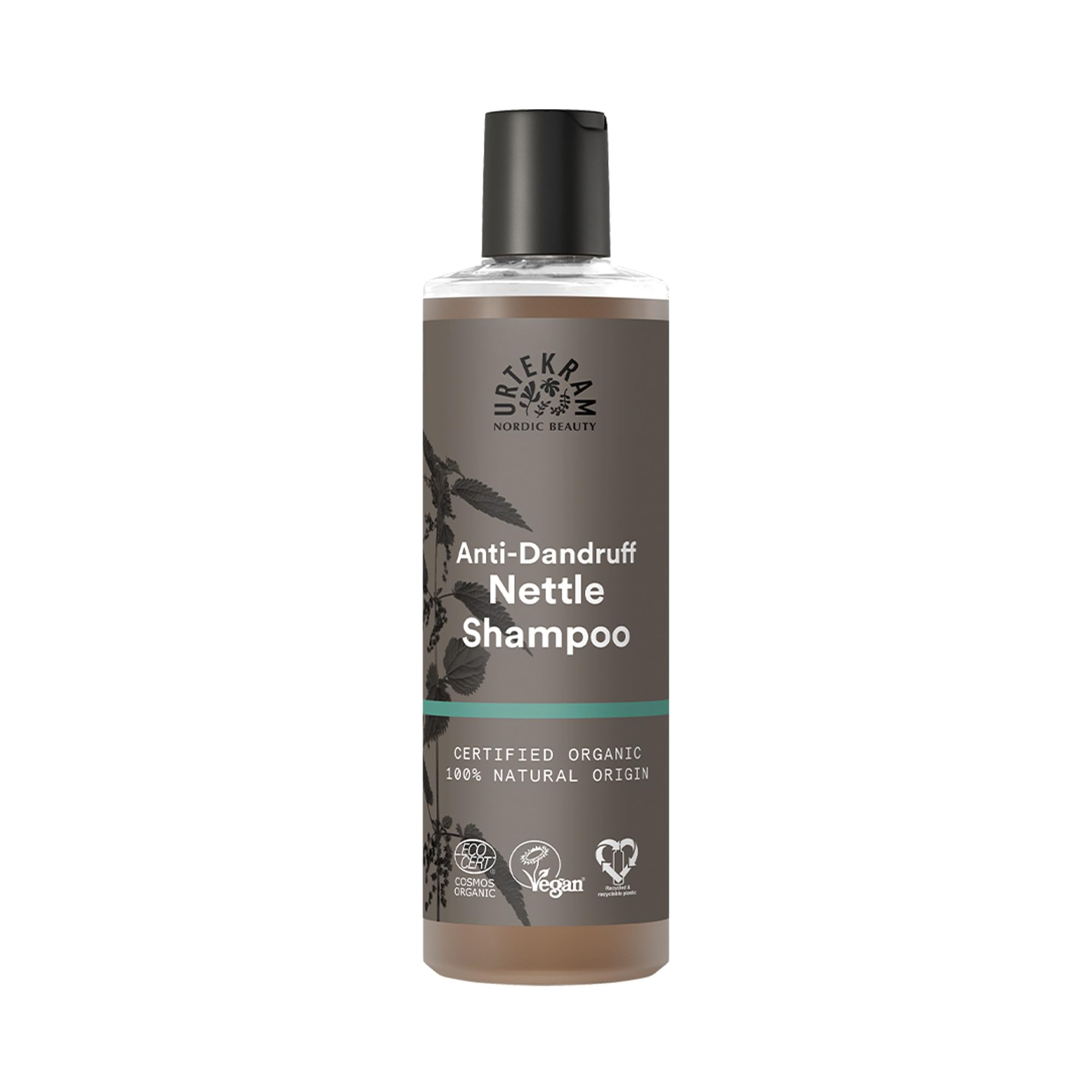 Urtekram Nettle Shampoo for Itchy Scalp - Soothing Anti Dandruff Shampoo, Nettle & Aloe Vera, Irritation & Dry Scalp Relief, Organic Hair Care Treatment, Natural Ingredients, 250 ml (Pack of 1)