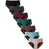 TIICHOO Period Underwear for Women and Teens Heavy Flow Menstrual Panties Incontinence Leakproof 7 Pack