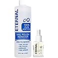 Eternal Acetone Nail Polish Remover & Cuticle Oil Drops - 100% Pure Acetone for All Nail Polish Types, Natural Gel & Acrylic Nail Care Treatment for Damaged Nails, For Men & Women