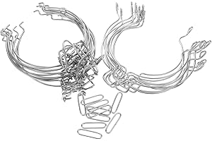 Zerodeko Airtight Jar Locking Wire Buckles 6.49X4.33X0.78In Spring Clip Holders for Mason Jar Accessories Food Preservation S