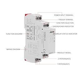 Pulse Relay,Jadpes Grm8-02 Ac/Dc 12-240V Electronic