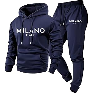 Vividcrate Men Jogging Suits Sets Pullover Hooded Top Joggers Mens Sweatsuit Athletic 2 Piece Gym Activewear Outfit