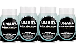 WellnessMax Umary Hyaluronic Acid, Collagen, Turmeric, Nettle Supplements for Youthful Skin and Joint Comfort (Pack of 4)