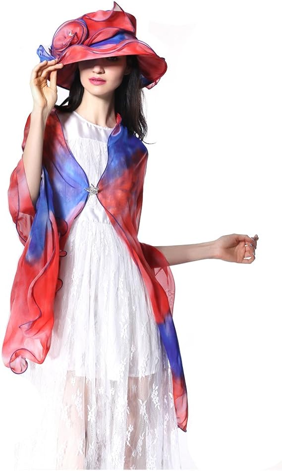 Amazon 九仰15夏新しいですファッションオーガンザの帽子100 オーガンザフラワーズホット販売レッド日よけ帽 レッドカラー帽子とショール ハット 通販 Amazon 九仰15夏新しいですファッションオーガンザの帽子100 オーガンザフラワーズホット販売レッド日よけ帽 レッドカラー帽子とショール ハット 通販