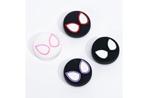 Yocore Cute Thumb Grips, Soft Silicone Joystick Caps for Switch/OLED/Switch Lite, 4 Pcs - Spider Sense