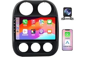 Junsun 2G+64G 10 inch Touch Screen Car Radio Stereo for Jeep Compass Patriot 2010-2016 Android 13 CarPlay Android Auto Blueto