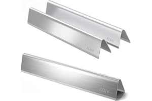 Welbocom 7635 Flavorizer Bars for Weber Spirit E210 E220 & Spirit II E210 E220 Grills;Weber Spirit Grill Parts;Weber Spirit Flavorizer Bars;Weber Grill Heat Shield Tents;15.3" Heat Plates (3 pcs)