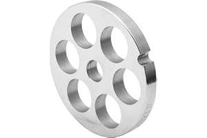 IVICT #12 Stainless Steel Meat Grinder Plate Discs Blades for Kitchenaid Mixer FGA Food Chopper and Hobart, LEM, Cabelas, Weston, MTN Meat Grinders