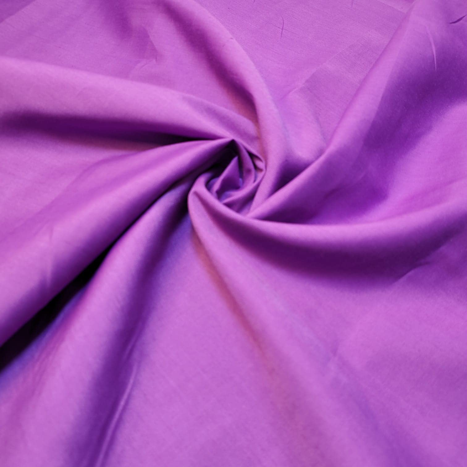 Plain/Solid Dyed Polycotton Dress Craft Fabric Material 45" - 112 cm Wide Sold As 1 Meter Pre - Cut Lengths (Available in 42 Colours)… (Lavender, 5 Meter)