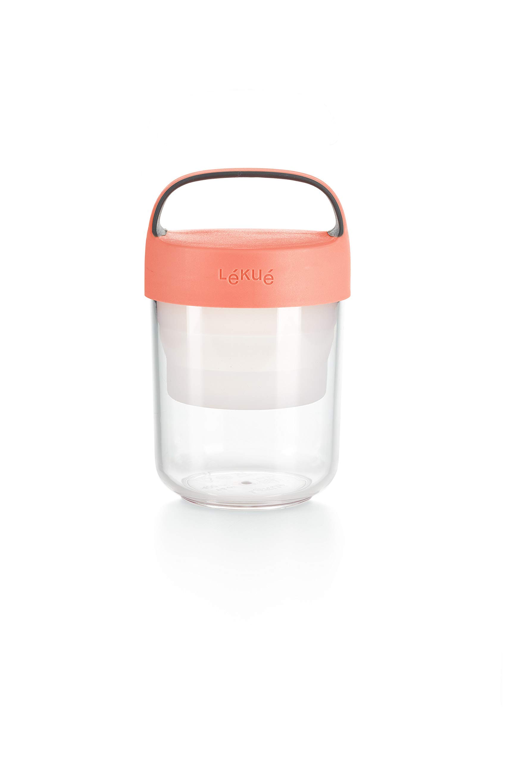 Lekue Jar To-Go, LE-0301014R06U150, Coral, 400 ml, Plastic