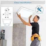 Defurhome 24W LED Ceiling Light 5000K IP54 Flush Mount 30cm White view 5