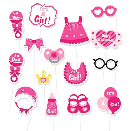 Amazon Com Friday Night It S A Girl Babyshower Photo Booth Props Amazon Com Friday Night It S A Girl Babyshower Photo Booth Props