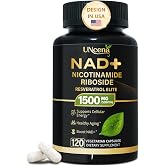 UNcena NAD Supplement 1500mg - Liposomal NAD+ Resveratrol - 120 Capsules | Nicotinamide Riboside, NAD Plus Boosting - Support Cellular Health, Stamina &amp; Healthy Aging for Women &amp; Men