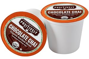 Organic Positively Tea Company, Chocolate Chai Rooibos Tea, K-Cup Compatible, 24 Pods