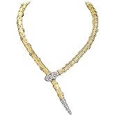 FANZE Snake Necklace for Women，Adjustable Punk Gold Snake Choker Necklace Halloween Gifts Party Multi-Purpose Jewelry