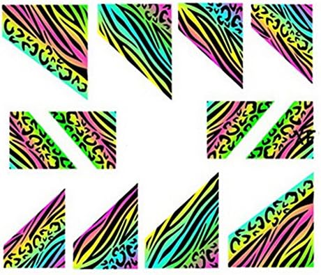 10Pcs Beautiful Nail Art Tips Decoration Sticker For Ladies, E