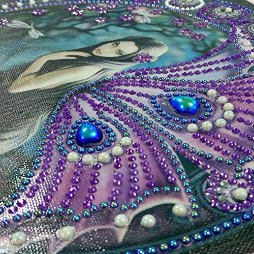 Staron  Newest Diamond Painting Kits - Crystal Special Shaped 5D Drill Cross Stitch Craft Kits Pictures Paint with Diamonds Home Wall Arts Decor Mosaic Making (H) - Thumbnail 3