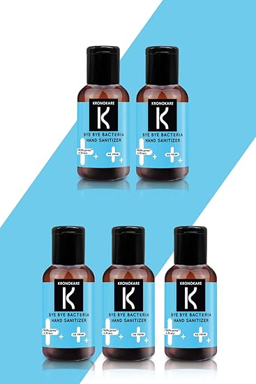 Kronokare - Hand Sanitizer - Bye Bye Bacteria - 30 Ml (Pack Of 5)