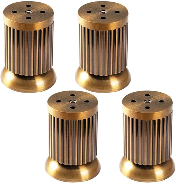 GAXQFEI Möbelbeine Set Von 4 Metall Einstellbare Möbelfüße Retro