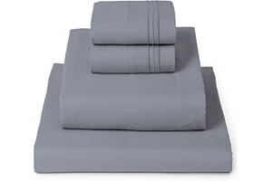 Mellanni Queen Sheets Set - 4 PC Iconic Collection Bedding - Hotel Luxury, Extra Soft, Cooling Bed Sheets - Wrinkle, Fade, St