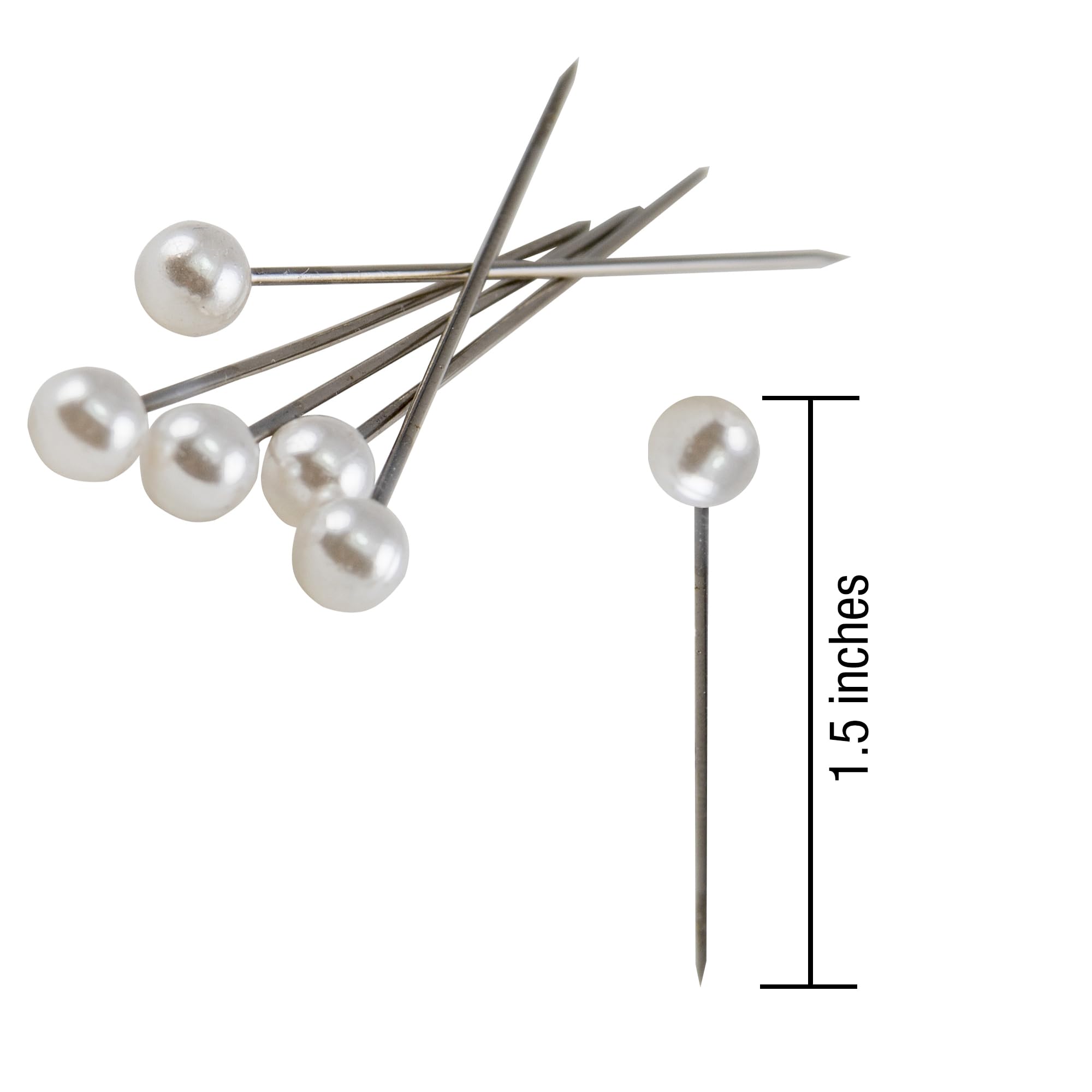 SINGER Singer Pearlized Ball Head Straight Pins, Size 24, 120-Count